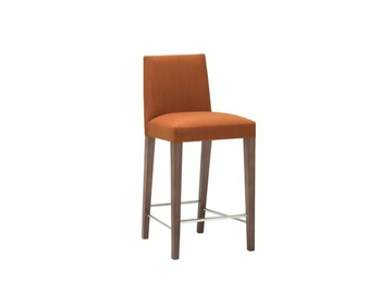 ANNA BQ1385 - Upholstered stool with back by Andreu World - view 2
